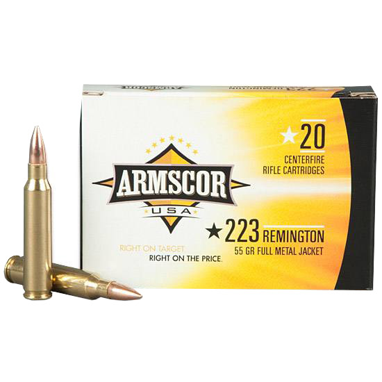 ARMSCOR AMMO 223REM 55GR FMJ 20/50 (2500 PALLET) - Ammunition